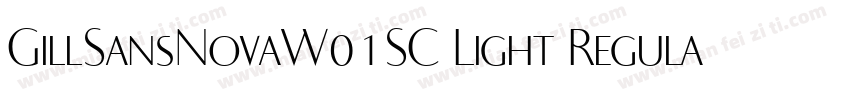 GillSansNovaW01SC Light Regular字体转换